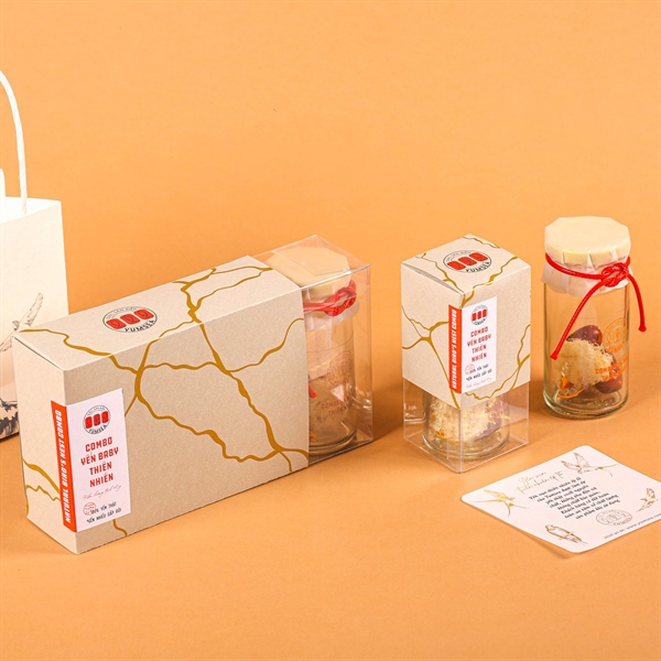 Combo yến baby thiên nhiên, 10g, hộp, mẫu kintsugi, Yumsea