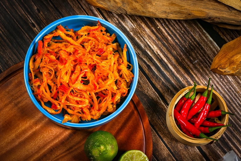 Mực bơ tỏi ăn liền, 290g, bịch, mẫu mawashi, Yumsea