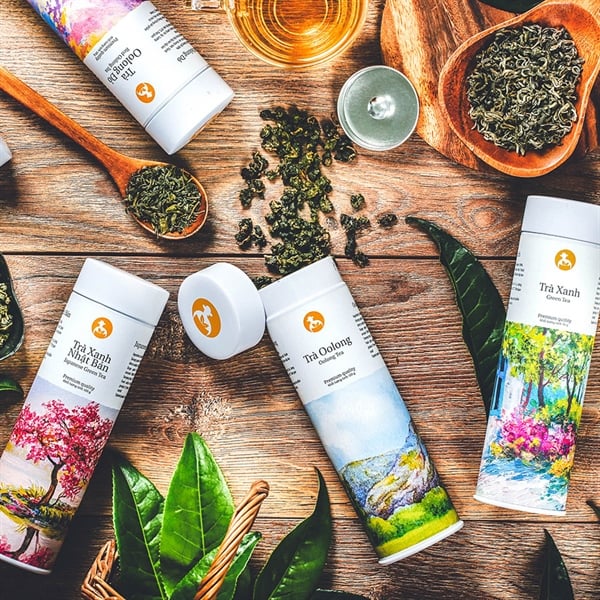 Trà xanh Nhật Bản, dòng signature, 100g, hộp, mẫu lon thiếc cao