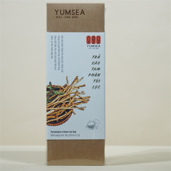 Trà xáo tam phân túi lọc, 36g, hộp, mẫu paramin, Yumsea