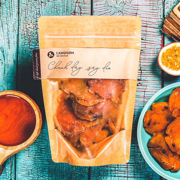 Chanh dây sấy dẻo, 250g, bịch, mẫu kraft 1 mặt trong, L