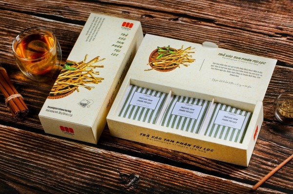 Trà xáo tam phân túi lọc, 36g, hộp, mẫu parami, Yumsea