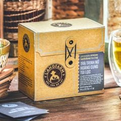 Trà trinh nữ hoàng cung túi lọc, 25 tép, hộp, mẫu quấn dây kraft, L'angfarm