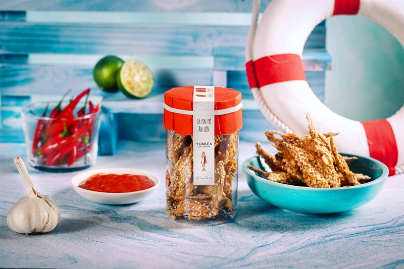 Cá mai mè ăn liền, 110g, hũ, mẫu tobita, Yumsea