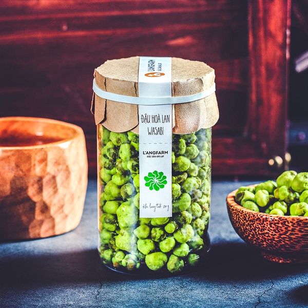 Đậu hoà lan wasabi, 150g, hũ, mẫu tobita, L