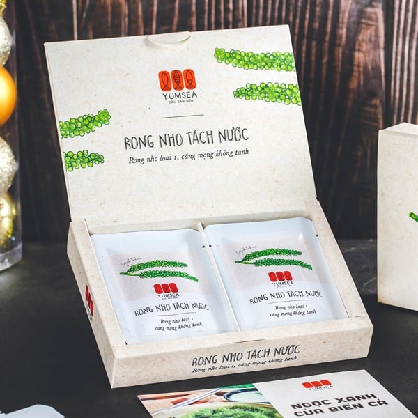 Rong nho tách nước, 120g, hộp, mẫu kaisho, Yumsea