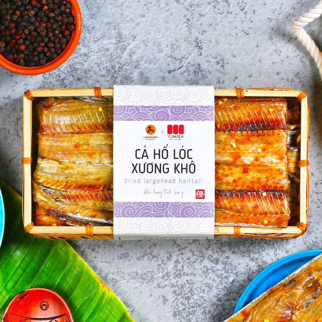 Cá hố lóc xương khô, 400g, khay, mẫu inaka, Yumsea