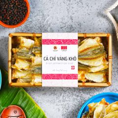 Cá chỉ vàng khô, 460g, khay, mẫu inaka, Yumsea