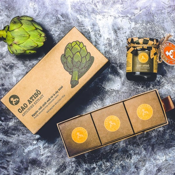 Cao atisô, 450g, hộp, mẫu hũ thuỷ tinh, L