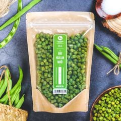 Đậu hoà lan muối, 225g, bịch, mẫu kraft 1 mặt trong, L'angfarm