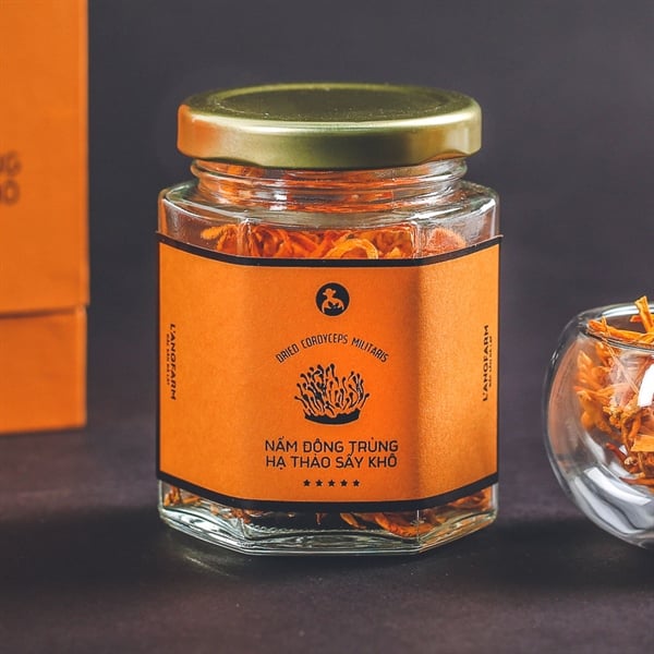 Nấm đông trùng hạ thảo sấy khô, 10g, hộp, mẫu quà tặng, L