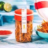 Mực khô xé sợi ăn liền, 65g, hũ, mẫu tobita, Yumsea
