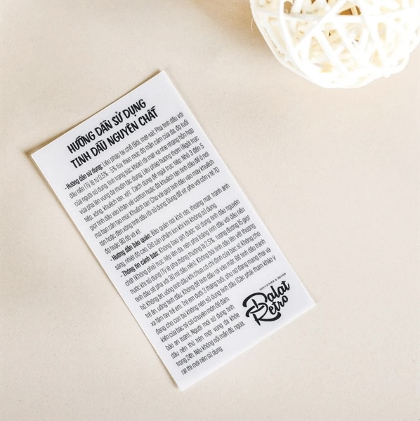 Tinh dầu nguyên chất, mẫu minimal, 10ml, ngọc lan tây ylang ylang, hộp, Dalat Retro