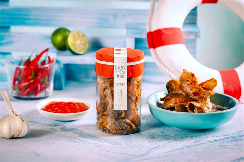 Da cá basa vị phô mai ăn liền, 55g, hũ, mẫu tobita, Yumsea