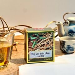 Trà xáo tam phân túi lọc, 20g, hộp, mẫu gold foil, Yumsea
