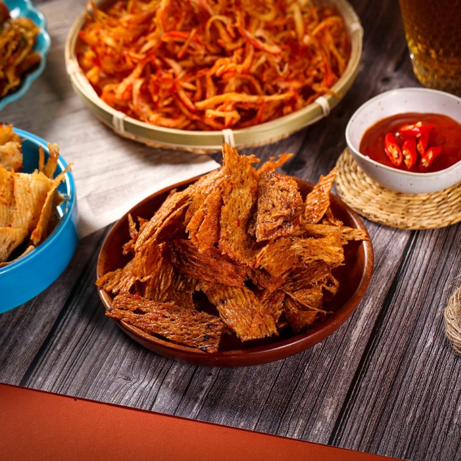 Mực sốt phô mai ăn liền, 130g, hũ, mẫu tobita, Yumsea