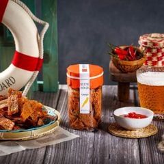 Mực sốt phô mai ăn liền, 130g, hũ, mẫu tobita, Yumsea