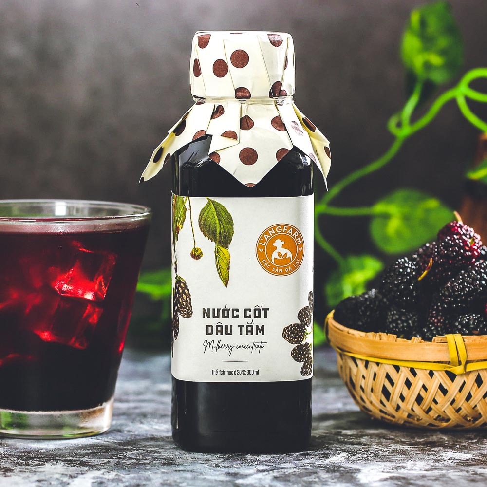Nước cốt dâu tằm, 300ml, chai, mẫu antique, L
