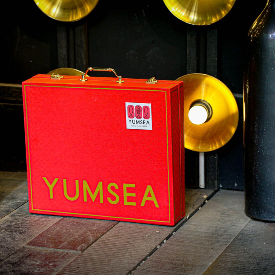 Set quà tết Yumsea 2024 - Qaka 24, 5 món, set, mẫu vali, Yumsea