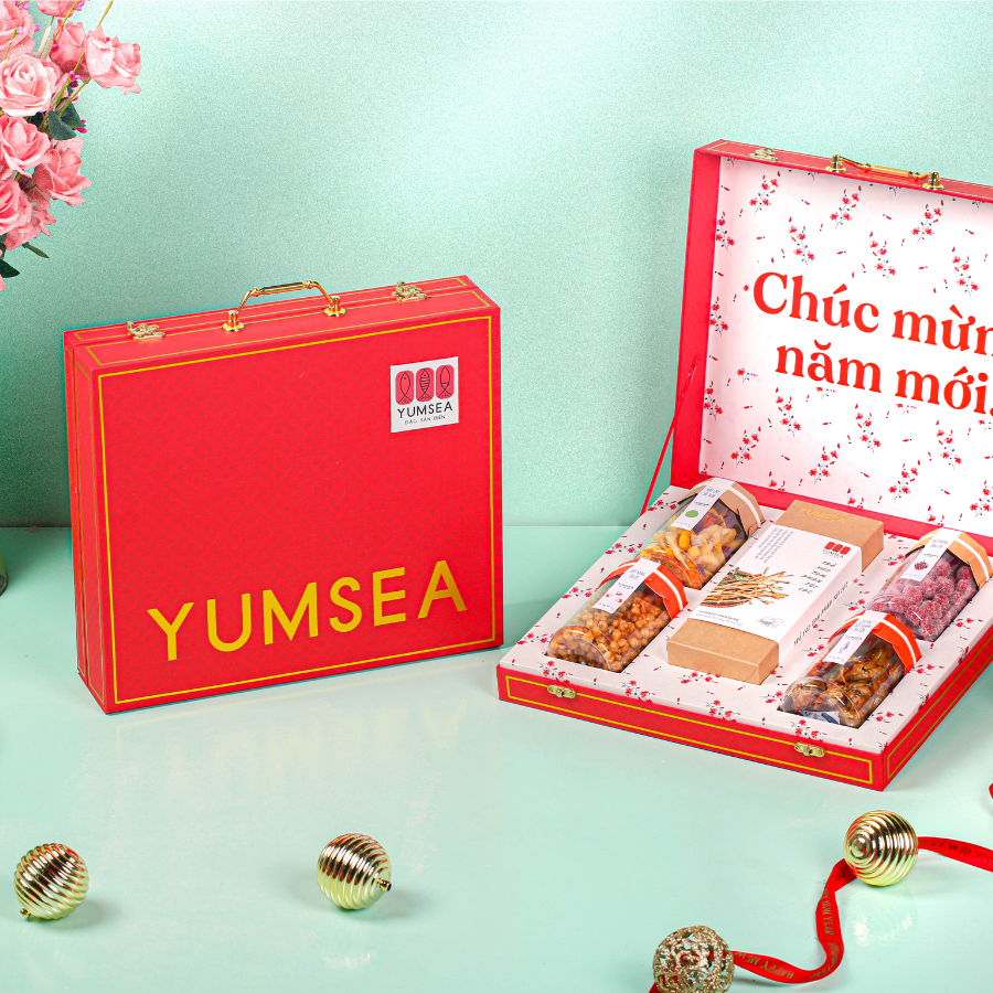 Set quà tết Yumsea 2024 - Tohu 24, 5 món, set, mẫu vali, Yumsea