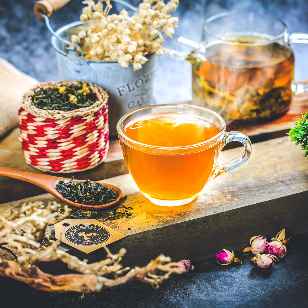 Trà lài, 100g, hộp, mẫu cửa sổ đỏ, L