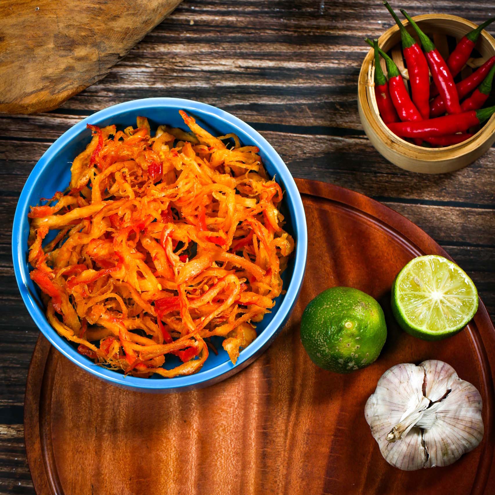 Mực bơ tỏi ăn liền, 290g, bịch, mẫu mawashi, Yumsea