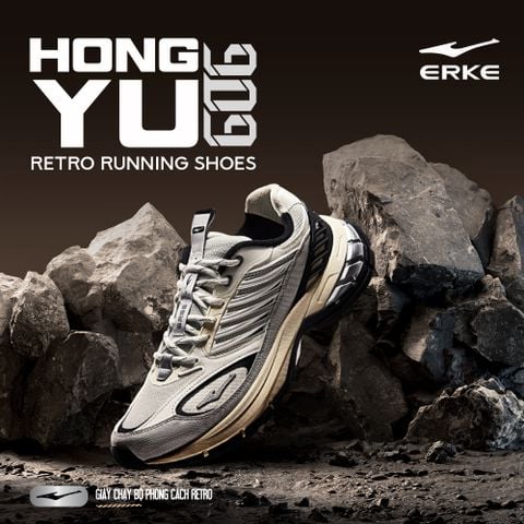  Giày Thể Thao Thời Trang Nam ERKE HONG YU - THIÊN VŨ 909 Kiểu Dáng Trẻ Trung Năng Động 11124102062 