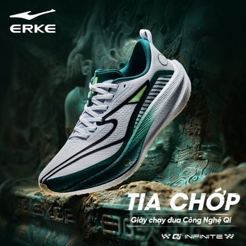  Giày thể thao chạy bộ nam ERKE JUE CHEN - TIA CHỚP 3.0 đế Carbon ổn định và đàn hồi 51124203219 