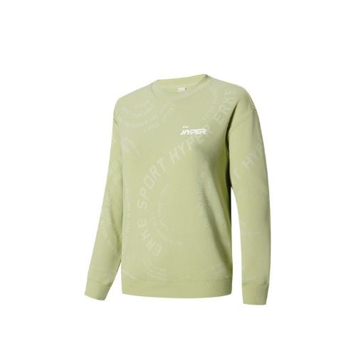  Áo Sweater Nữ ERKE, Áo thể thao dài tay nữ chất liệu cao cấp 12224102046 