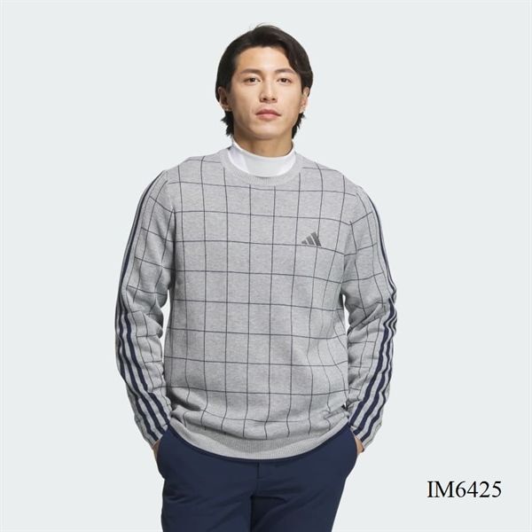 Áo Len Cổ Tròn 3 Sọc Grey - IM6425