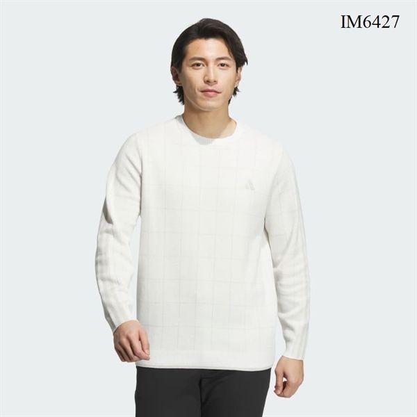 Áo Len Cổ Tròn 3 Sọc White - IM6427