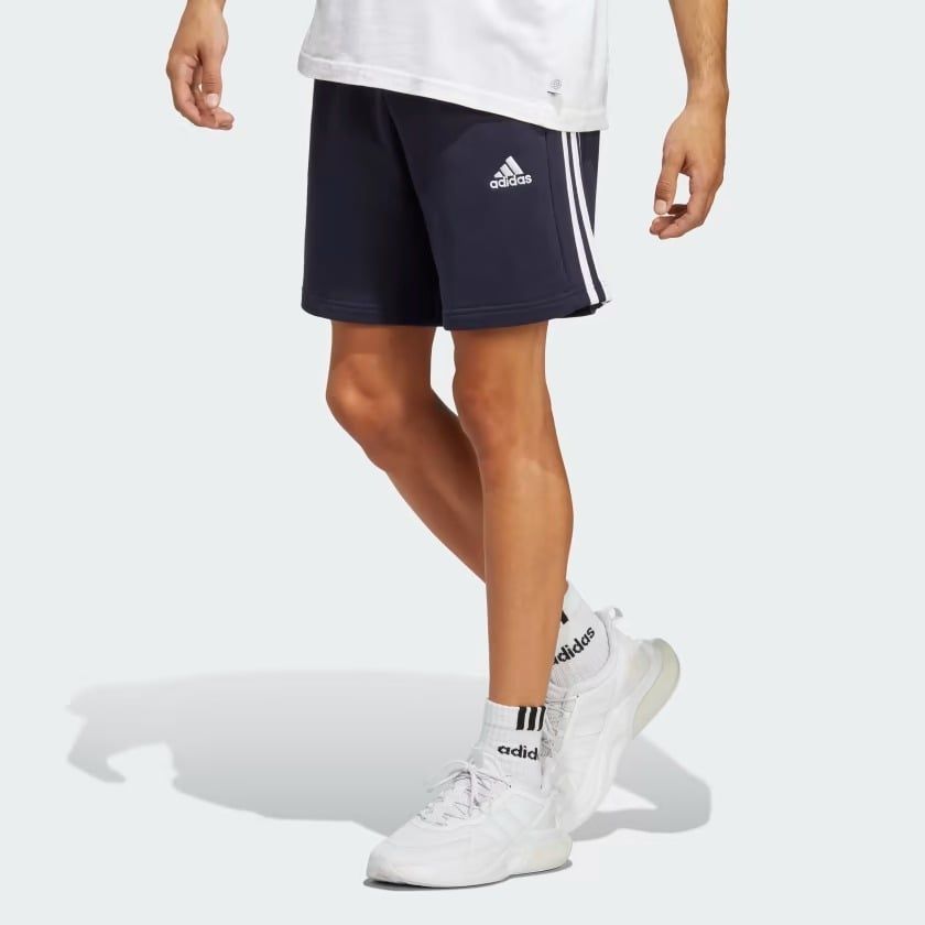 Quần Short Adidas 3 Sọc Vải Thun Da Cá Essentials Nam IC9436