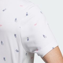 Áo Polo golf adidas Monogram Play Green Aeroready Nam - IN9047