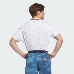 Áo Polo golf adidas Monogram Play Green Aeroready Nam - IN9047