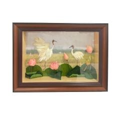 Tranh sen nghệ thuật 3D 40x60cm