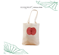 Túi canvas lá sen Ecolotus- Đỏ