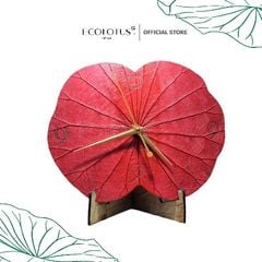 Đồng hồ lá sen Ecolotus - Đỏ