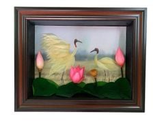 Tranh sen nghệ thuật 3D kích thước 30x40
