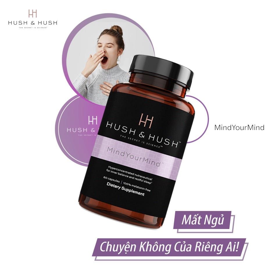  Viên uống cải thiện giấc ngủ Hush & Hush Mind Your Mind 30 viên 