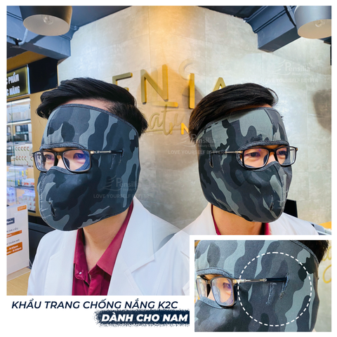 Khẩu Trang Chống Nắng - Chống Nám - Chống Uv - Cản Nhiệt Ninja Pensilia 02 cái