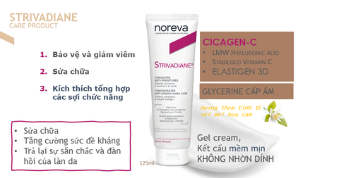 Kem Trị Dạn Da Noreva Strivadiane Concentrated Anti Stretch Mark Care |125ml