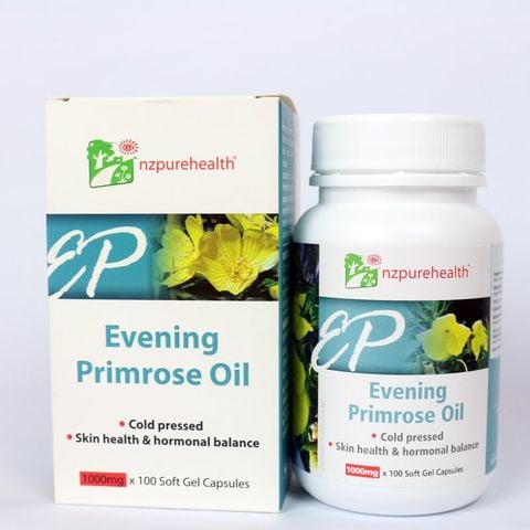 Viên Uống Tinh Dầu Hoa Anh Thảo chống lão hóa da Nzpurehealth Evening Primrose Oil - 100 Viên