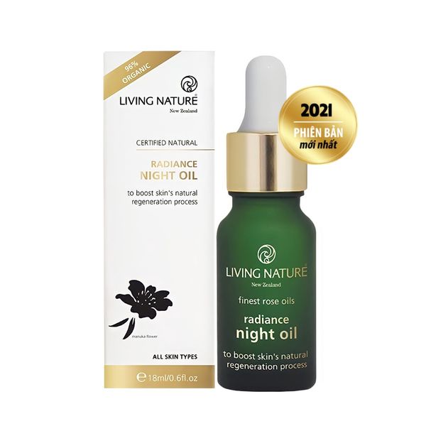 Tinh chất mờ nám, sáng da Living Nature Radiance Night Oil 18ml