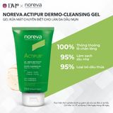 Gel Tạo Bọt Làm Sạch Dịu Nhẹ Dành Cho Da Nhạy Cảm Noreva Actipur Dermo Cleansing Gel 150ml