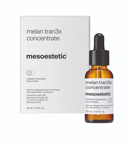 Serum giảm nám giảm thâm sáng da Mesoestetic Melan Tran3x Concentrate 30ml