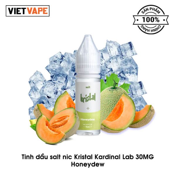 Kristal Honeydew Salt Nic 15ml Tinh Dầu Vape Malaysia Chính Hãng