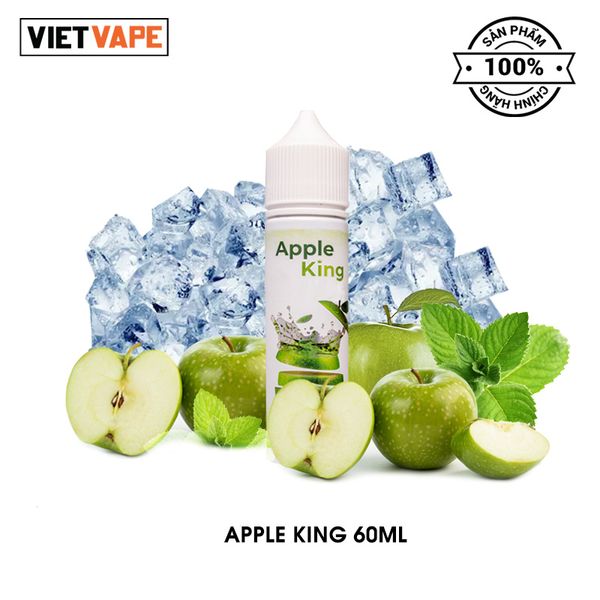 Apple King Freebase 60ml Tinh Dầu Vape Malaysia Chính Hãng