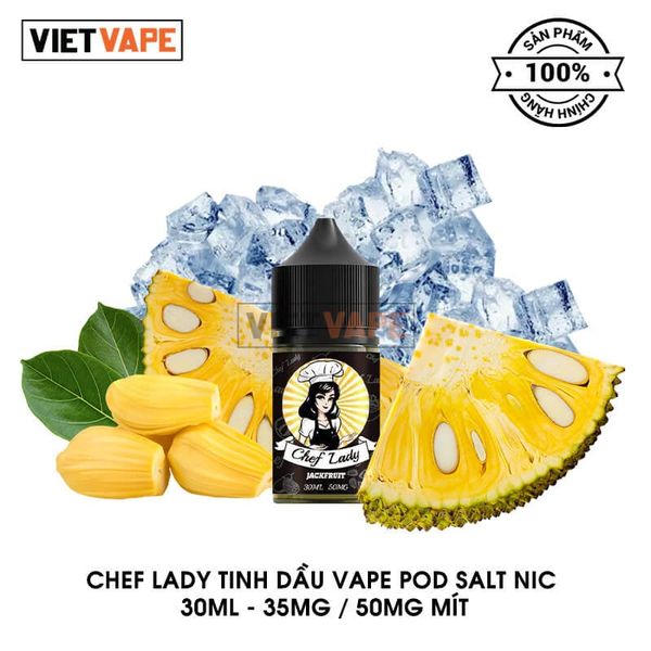 Chef Lady Mít Salt Nic 30ml Tinh Dầu Vape Chính Hãng