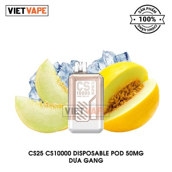 CS25 CS10000 Dưa Gang 10000 Hơi Sạc Lại Pod Dùng 1 Lần Chính Hãng