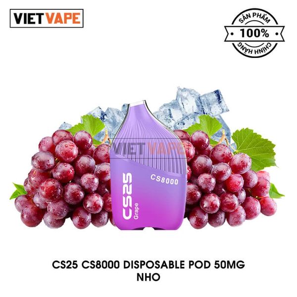 CS25 CS8000 Nho 8000 Hơi Sạc Lại Pod Dùng 1 Lần Chính Hãng